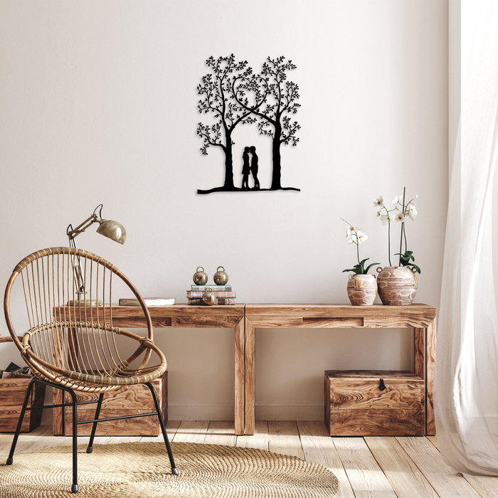 Wallity Love Garden - 270 Accesorio de Pared de Metal Negro